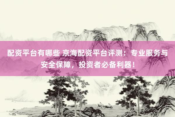 配资平台有哪些 京海配资平台评测：专业服务与安全保障，投资者必备利器！