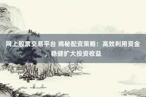 网上股票交易平台 揭秘配资策略：高效利用资金，稳健扩大投资收益