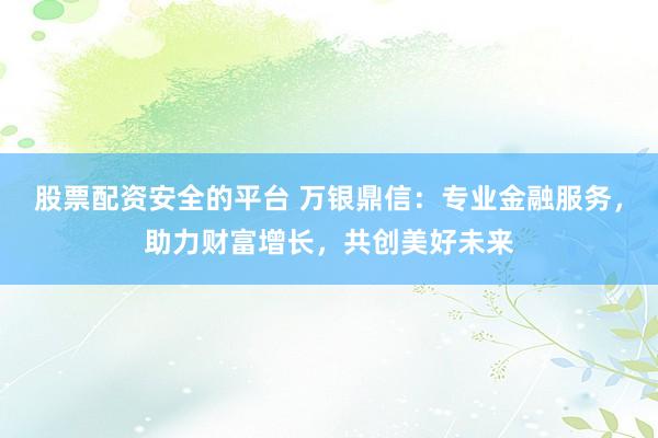 股票配资安全的平台 万银鼎信：专业金融服务，助力财富增长，共创美好未来