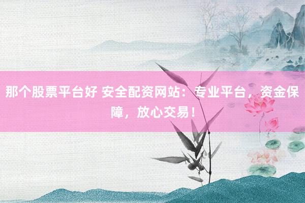 那个股票平台好 安全配资网站:专业平台,资金保障,放心交易!