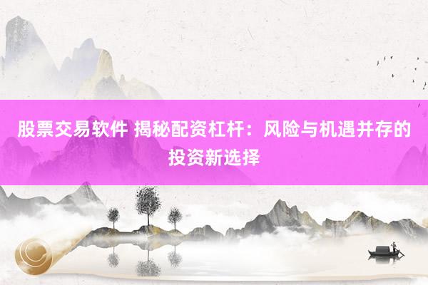 股票交易软件 揭秘配资杠杆：风险与机遇并存的投资新选择